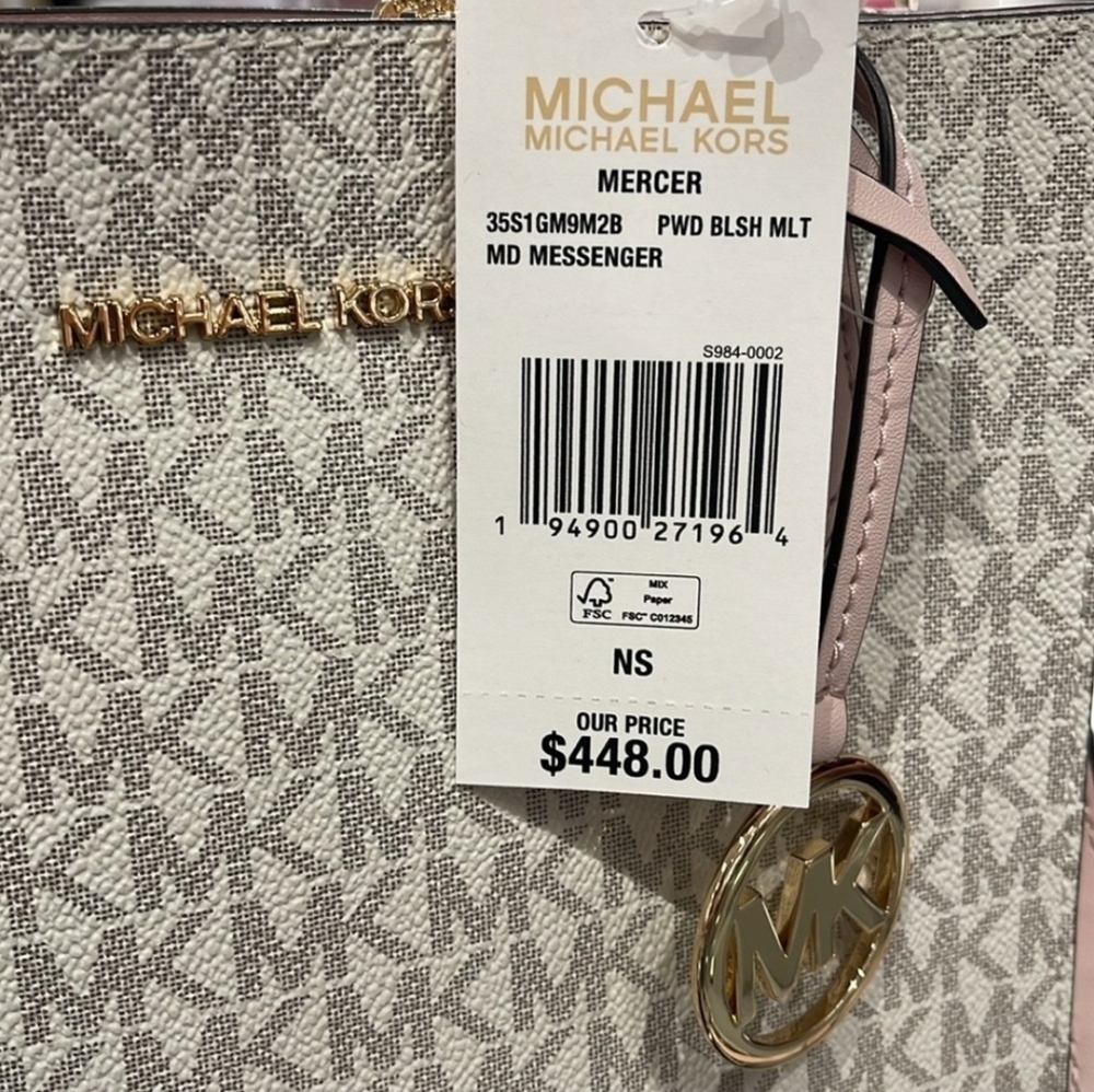 Michael Kors Satchel in Pink and Cream - Picture 3 of 4